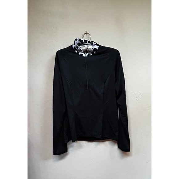 SUGOI Tops - Sugoi Women's Cycling Jersey Shirt Medium Quarter Zip Black Long Sleeve Pullover